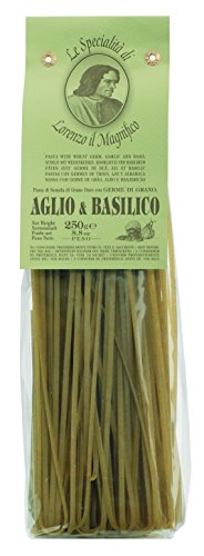 Lorenzo il Magnifico, Linguine mit Knoblauch & Basilikum, Hartweizennudeln mit Knoblauch & Basilikum, 250 g Lorenzo il Magnifico, Linguine mit Knoblauch & Basilikum, Hartweizennudeln mit Knoblauch & Basilikum, 250 g von Lorenzo il Magnifico
