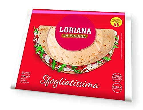 Klassisches Piadina-Brot mit Schmalz - 1 Packungen - 3 Piadina von Loriana