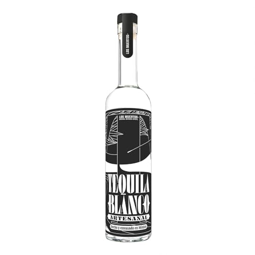 Tequila Blanco Artesanal | 100% Agave | nach traditionellen Verfahren gefertigt | 0,7 Liter | Handgefertigt | Slow-Steam-Cooking | 41% vol. von LOS MUERTOS