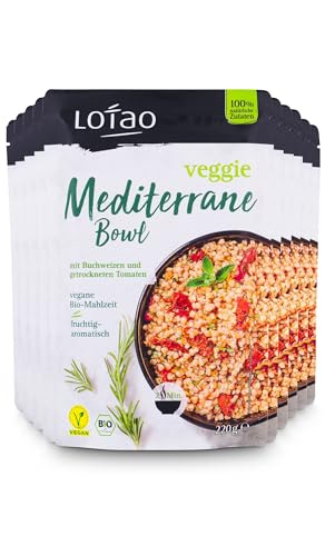 LOTAO Veggie Mediterrane Bowl 10x220g Vegane Fertiggerichte Paket | BIO-Gericht ohne Zusätze + Soja | Schnell + praktisch: Fertigessen für Mikrowelle + Pfanne | Vegane Lebensmittel für jeden Tag LOTAO Veggie Mediterrane Bowl 10x220g Vegane Fertiggerichte Paket | BIO-Gericht ohne Zusätze + Soja | Schnell + praktisch: Fertigessen für Mikrowelle + Pfanne | Vegane Lebensmittel für jeden Tag von Lotao