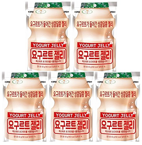 Lotte Joghurt Jelly Gummisüppchen (50 g) – Joghurt aromatisiert x 5 Stück (Produkt aus Korea) von Lotte