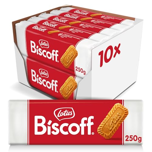 Lotus Biscoff | Original Karamellisierter Keks | Einzigartiger Knuspriger Geschmack | Vegan | Kein Zusatz von Aromen oder Farbstoffen | 10 x 250g | 2.5 kg von Biscoff