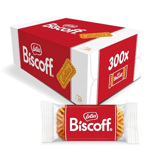 Lotus Biscoff | Orginal Karamellisierter Keks | 300 Einzeln Verpackte Kekse | Einzigartiger Knuspriger Geschmack | Vegan | Kein Zusatz von Aromen oder Farbstoffen | 1.875 kg von Biscoff