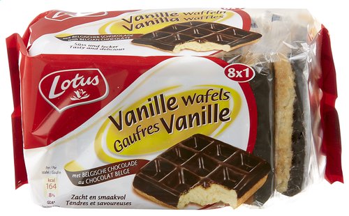 Vanille-Schokolade Waffeln 2x296g von Lotus