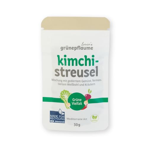 BIO Fermentierte Gemüse-Würzmischung für vielseitige Gerichte. Vegan, glutenfrei, natürlich. Kimchi-Streusel Müsli Topping 30g (30 g, Grüne Vielfalt) BIO Fermentierte Gemüse-Würzmischung für vielseitige Gerichte. Vegan, glutenfrei, natürlich. Kimchi-Streusel Müsli Topping 30g (30 g, Grüne Vielfalt) von Louie's grünepflaume
