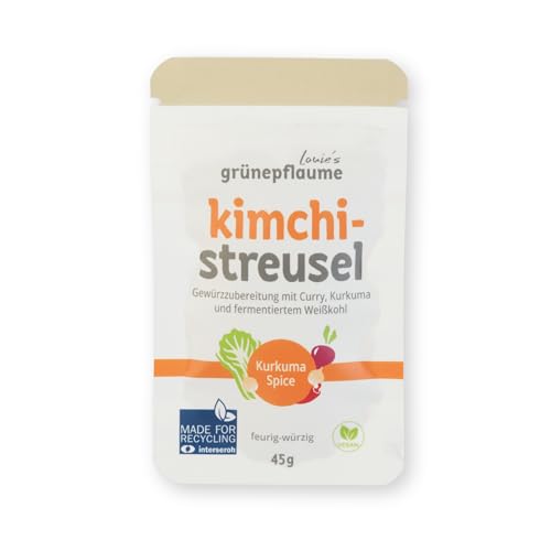 BIO Fermentierte Gemüse-Würzmischung für vielseitige Gerichte. Vegan, glutenfrei, natürlich. Kimchi-Streusel Müsli Topping 30g (30 g, Kurkuma Spice) BIO Fermentierte Gemüse-Würzmischung für vielseitige Gerichte. Vegan, glutenfrei, natürlich. Kimchi-Streusel Müsli Topping 30g (30 g, Kurkuma Spice) von Louie's grünepflaume