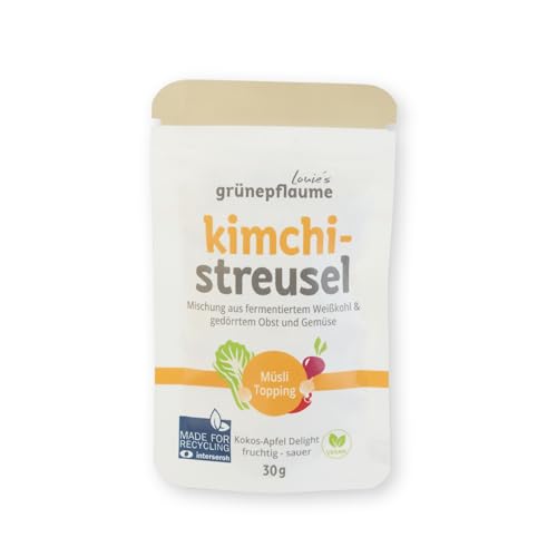 BIO Fermentierte Gemüse-Würzmischung für vielseitige Gerichte. Vegan, glutenfrei, natürlich. Kimchi-Streusel Müsli Topping 30g (30 g, Müsli Topping) BIO Fermentierte Gemüse-Würzmischung für vielseitige Gerichte. Vegan, glutenfrei, natürlich. Kimchi-Streusel Müsli Topping 30g (30 g, Müsli Topping) von Louie's grünepflaume