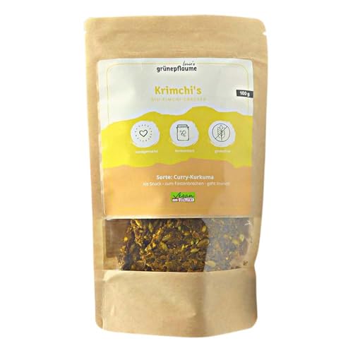 Louie's grünepflaume Krimchis, Kimchi Cracker Curry-Kurkuma, 100g (1) von Louie's grünepflaume