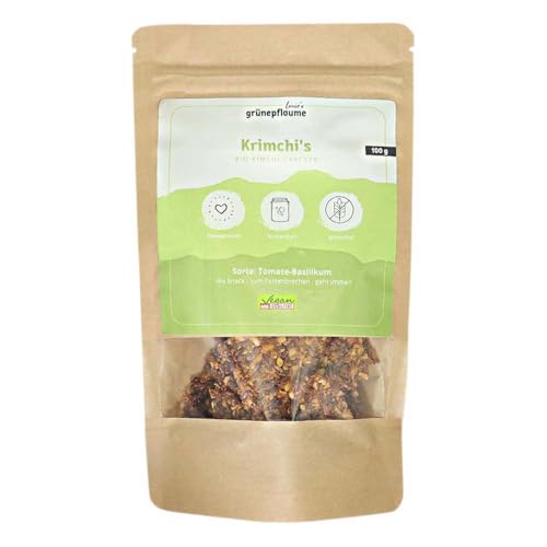 Louie's grünepflaume Krimchis, Kimchi Cracker Tomate-Basilikum, 100g (1) von Louie's grünepflaume