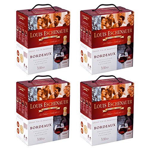 Bag-in-Box - Bordeaux - Louis Eschenauer - Frankreich - Bordeaux - Rotwein, trocken, Box mit:4 Boxen von Louis Eschenauer
