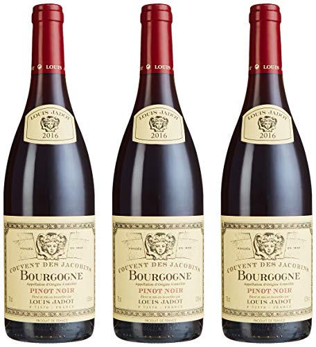 Louis Jadot Bourgogne Rouge Pinot Noir Couvent des Jacobins, 3er Pack 2015 (3 x 750 ml) von Louis Jadot