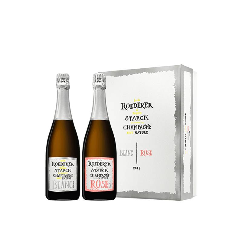 Louis Roederer : Coffret Brut Nature et Brut Nature Rosé by Philippe Starck 2012 von Louis Roederer