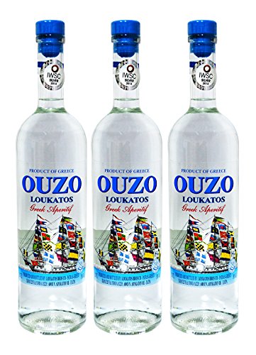 Sparset: 3 Flaschen Ouzo Loukatos 700-ml (3 x 700-ml) von Loukatos Ouzo