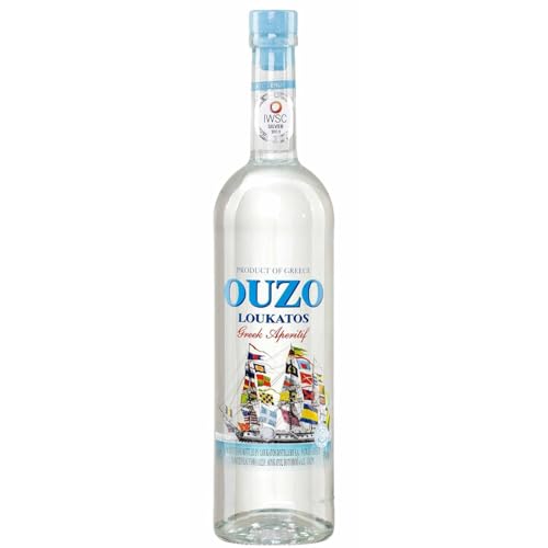 Feiner Ouzo Loukatos 700ml 38% Vol. aus Griechenland griechischer Destillat Patras Likör Tresterbrand Trester Uso Anis Schnaps von Loukatos