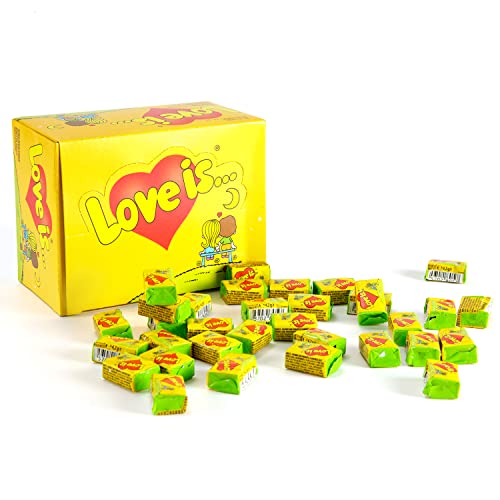 Love is Kaugummi - Kokosnuss-und Ananasgeschmack 100 Stück x 4,2 Gramm (420g) von Love is