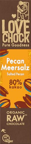 Lovechock Pecan / Meersalz mit Maca - 12 x 40g von Lovechock