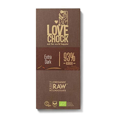 Lovechock - Extra Dark 93 % Kakao - 70 g - 8er Pack von Lovechock