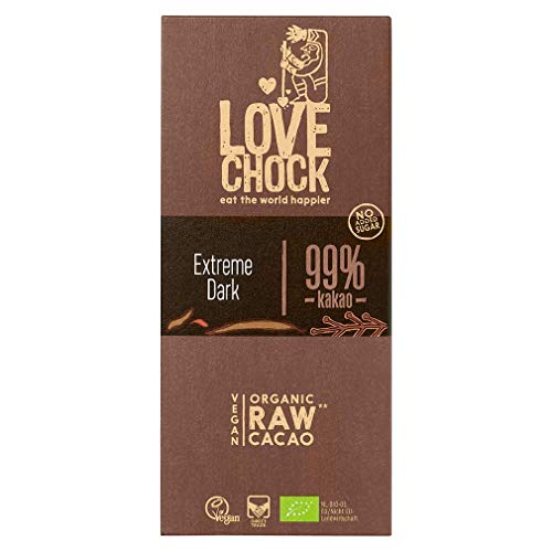 Lovechock Tafel Extreme Dark 99 % Kakao, 70g von Lovechock