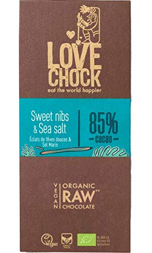 lovechock Bio Lovechock Tafel Süße Kakaonibs-Meersalz, 70 g von Lovechock