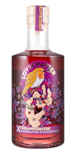 Lovecrafter X Johannisbeere | Korn mit Johannisbeere | Für Longdrinks (z.B. mit Wild Peach) | 100% natürlich | Alternative zu Flavored Gin | Vom Niederrhein | 33% Vol. | 500ml von Lovecrafter