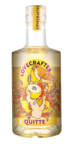 Lovecrafter X Quitte | Weizenkorn aromatisiert mit Quitte | ohne Zucker | 100% natürlich | Alternative zu Gin | Vom Niederrhein | 33% Vol. | 500ml von Lovecrafter