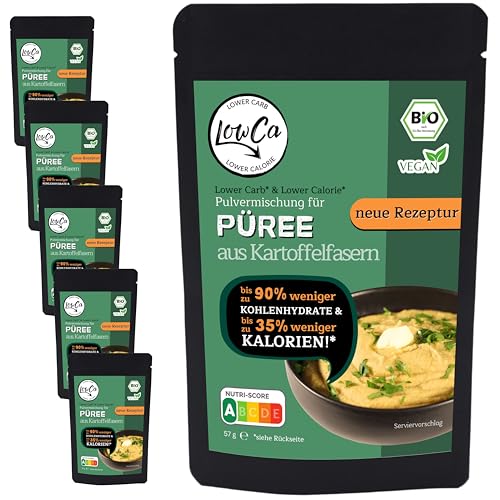 LOWER CARB KARTOFFELPRODUKTE | stark kohlenhydratreduziert = KETO| kalorienreduziert | protein- und ballaststoffreich | bio (6x Püree) LOWER CARB KARTOFFELPRODUKTE | stark kohlenhydratreduziert = KETO| kalorienreduziert | protein- und ballaststoffreich | bio (6x Püree) von LowCa