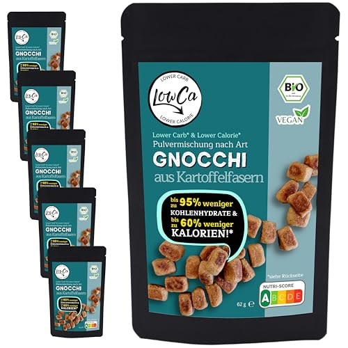 LOWER CARB KARTOFFELPRODUKTE | stark kohlenhydratreduziert | kalorienreduziert | protein- und ballaststoffreich | bio (6x Gnocchi) LOWER CARB KARTOFFELPRODUKTE | stark kohlenhydratreduziert | kalorienreduziert | protein- und ballaststoffreich | bio (6x Gnocchi) von LowCa