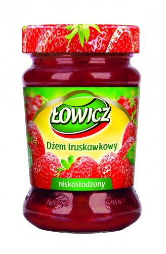 Polnischer Fruchtaufschrich mit Erdbeergeschmack 280 g von Lowicz