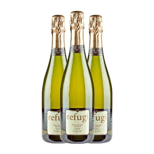 Loxarel Refugi Brut Natur Cava Reserve 75 cl (Schachtel mit 3 Flaschen von 75 cl) von Loxarel