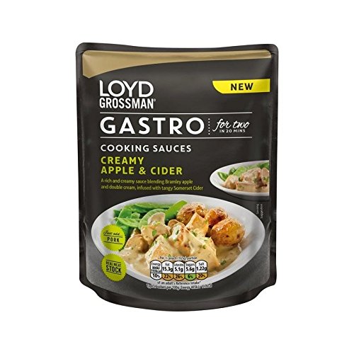 Loyd Grossman Gastro Cremiger Apfel & Cidre-Sauce 350G - Packung mit 2 von Loyd Grossman