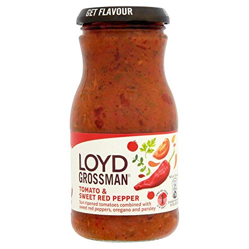 Loyd Grossman Nudelsauce mit Tomaten und süßem rotem Pfeffer - 350g - Einzelpackung von Loyd Grossman