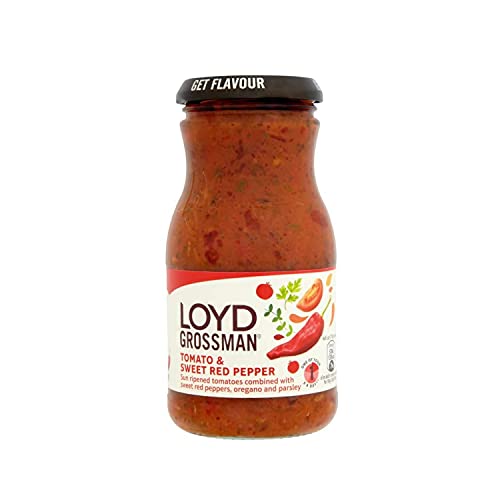 Loyd Grossman Pasta Sauce - Tomato & Sweet Red Pepper (350g) - Packung mit 2 von Loyd Grossman