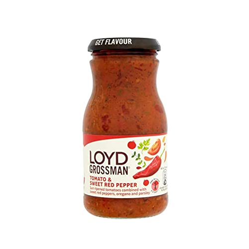 Loyd Grossman Pasta Sauce - Tomato & Sweet Red Pepper (350g) - Packung mit 2 von Loyd Grossman