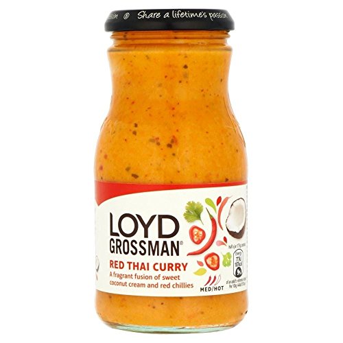 Loyd Grossman Red Thai Curry Sauce (350g) - Packung mit 2 von Loyd Grossman