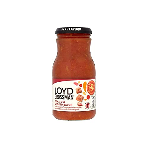 Loyd Grossman Tomaten- und geräucherter Speck, 6 x 350 g Gläser von Loyd Grossman
