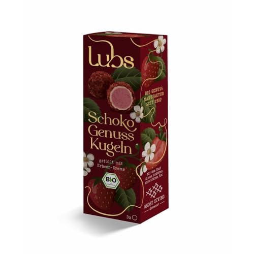 Lubs Schokokugeln, Erdbeer Creme, 38g (1) von Lubs