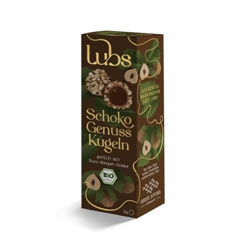 Lubs Schokokugeln, Nuss Nougat Creme, 44g (12) von LUBS