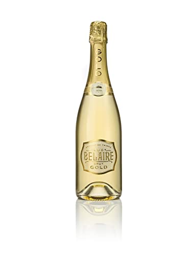 LUC BELAIRE Gold Brut, französischer Schaumwein aus Chardonnay- & Pinot-Noir-Trauben, 12,5 % Vol, Cuvée perfekt als Aperitif & Weinbegleiter, 0,75 l von Luc Belaire