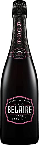 LUC BELAIRE Rare Rosé, französischer Schaumwein aus 3 klassischen Rebsorten, 12,5 % Vol, Cuvée mit Aromen von roten Früchten & Kirschblüte, 0,75 l von Luc Belaire
