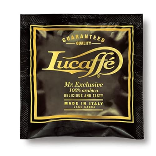 60 ESE Kaffepads Ø 44mm - Lucaffé Mr. Exclusive Espressopads - 4er Pack (4 x 15 Pads), 100% Arabica, süßer, schokoladiger Geschmack von Lucaffé