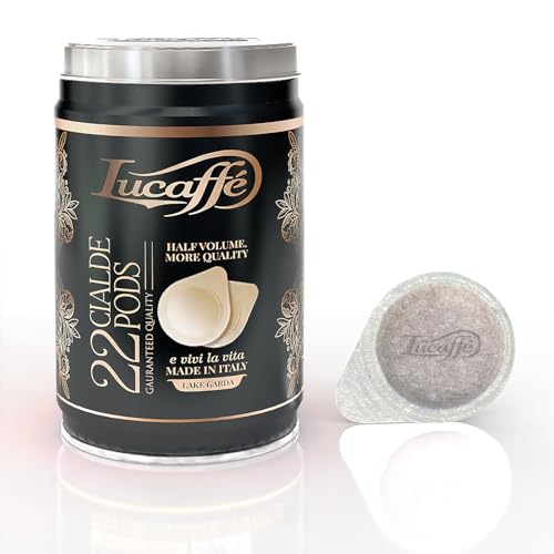 Lucaffè, Café 100% Arabica, 22 dosettes ESE 44 mm Compostables dans des boîtes en acier, choix idéal pour un café de qualité supérieure (12) von Lucaffé