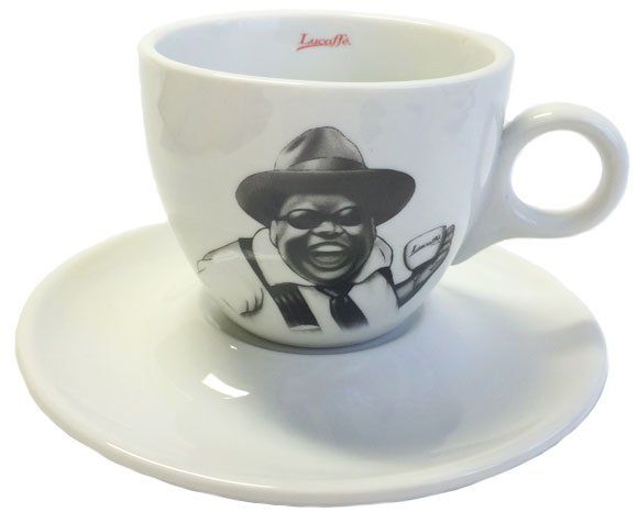 Lucaffe Cappuccino Tasse s/w Mr. Exclusiv von Lucaffé