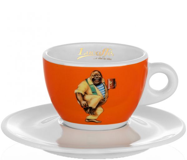 Lucaffe Cappuccinotasse, orange von Lucaffé