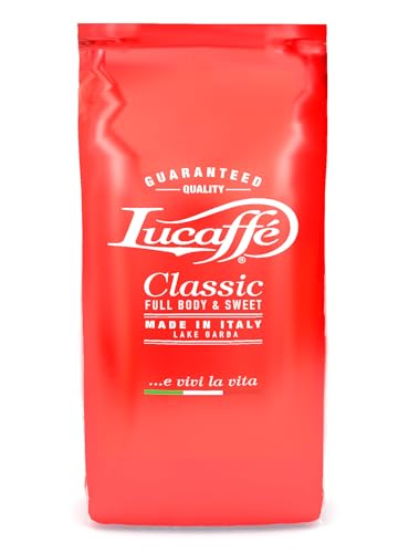 Lucaffé Kaffeebohnen - Lucaffé Classic Full Body & Sweet - 1er Pack (1 x 1 kg), langanhaltendes Kaffeebohnenaroma, 80% Arabica 20% Robusta, nach original italienischer Tradition von Lucaffé
