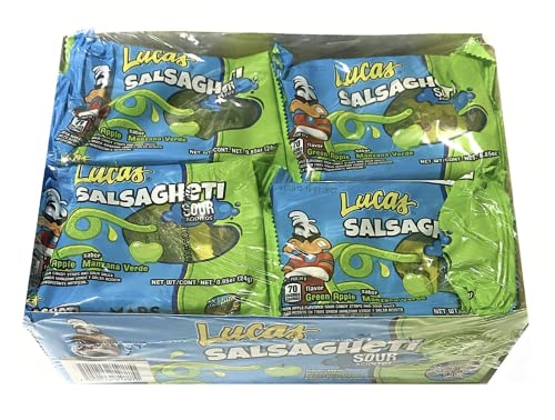 Lucas Sour Green Apple (Lucas Salsagheti Sour Green Apple 12ct) von Lucas World