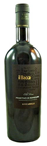 6 Flaschen Il Bacca Primitivo di Manduria Old Vines DOP 2019 von Luccarelli im Sparpaket (6x0,75l), trockener Rotwein aus Apulien von Luccarelli