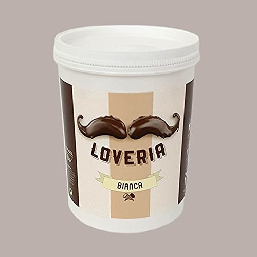 1,2 kg LOVERIA LEAGEL Streichcreme zum abwechslungsreichen Dekorieren von Cremino-Eiscreme und handwerklichem Gebäck (weißer Schokoladengeschmack) von Lucgel