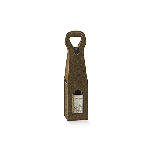 10 Stück Flaschenhalter aus Papier mit Griff für 1 Flasche New Leder braun x 10 Stück Box to hold 10 Stück Flaschenhalter aus Papier mit Griff für 1 Flasche New Leder braun x 10 Stück Box to hold von Lucgel