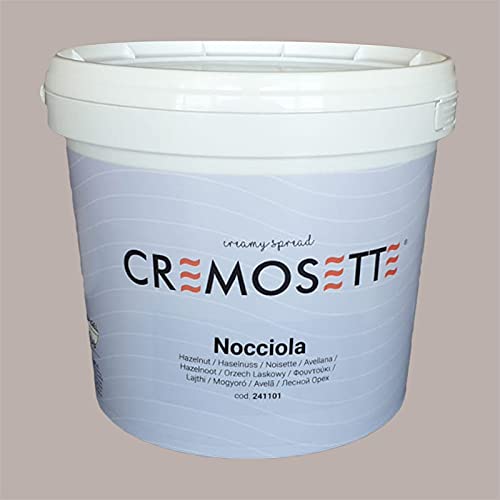 5,5 kg HAZELNUT Aromatisierte CREAMOSETTE SPREAD LEAGEL FARCISCE (Füllen Sie Ihr Gebäck) GLASSA (Glasieren Sie Ihre Kuchen) AROMATIZZA (Aromatisieren Sie Ihr Dessert) GLUTENFREI GLUTENFREI von Lucgel