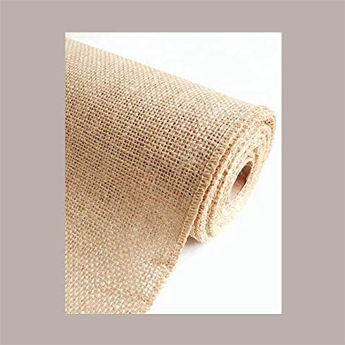 LUCGEL Srl 1 Rolle Schweres natürliches JUTE-Netz (9,10 m H60 cm) für Blumenarrangements und Geschenkbox von Lucgel